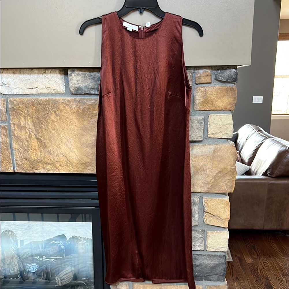 Nwt Vince Cocktail Dress In Cinnamon Stick